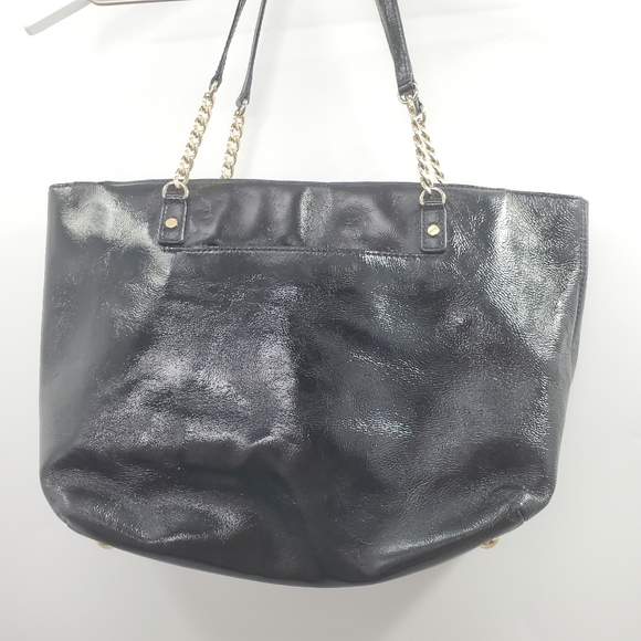 MICHAEL Michael Kors Black Leather Jet Set Chain Straps Tote - Picture 8 of 14